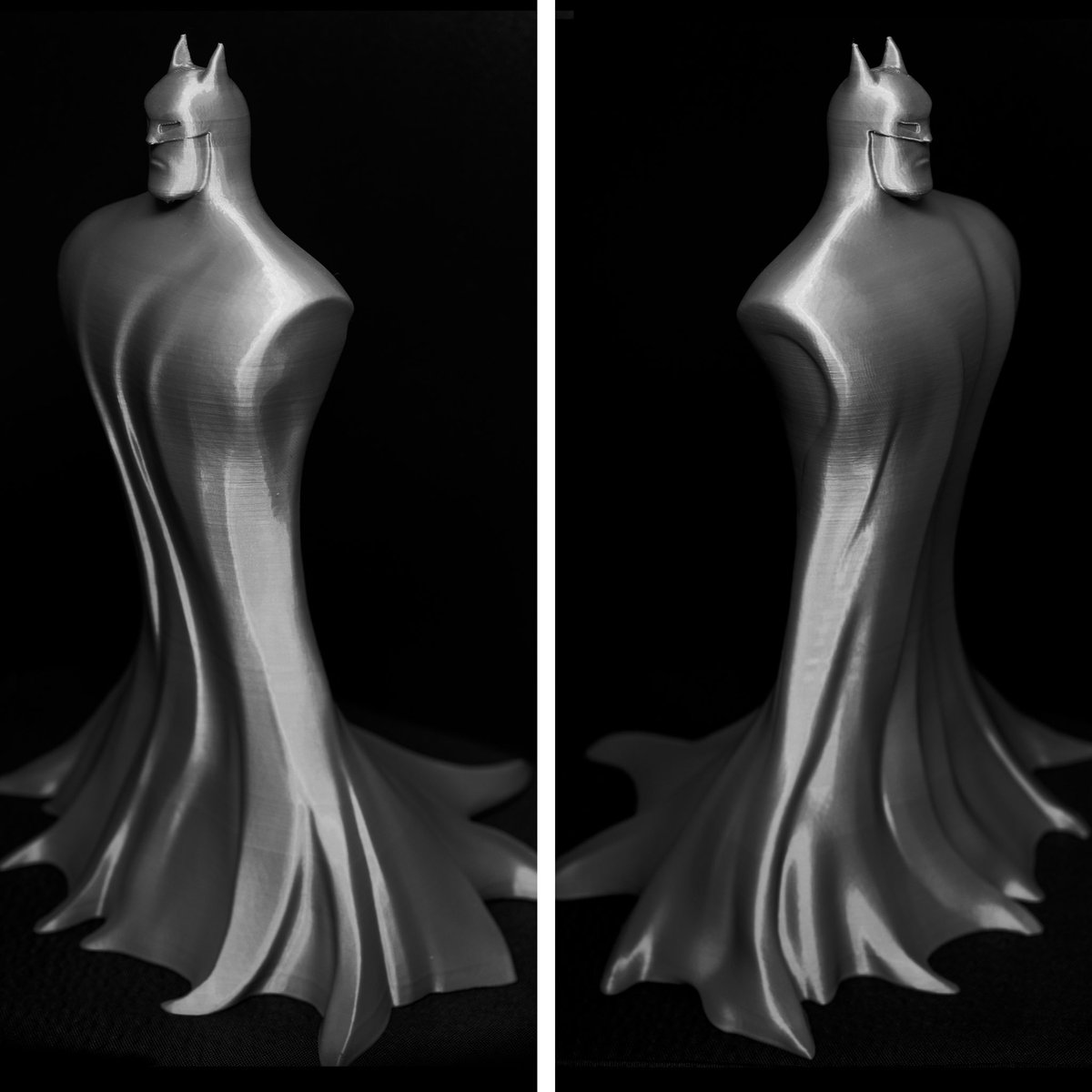 3Printciple's tweet photo. “I am Batman” (9” tall, ender 3v2, dynamic print, pla) #3dprinting #3dprinter #3dprinted #3dprint #3dp #3dprintedmodels #3dprintingnerd #3dprintingindustry  #ender3 #crealityender3 #creality3d #creality3dprinter #3dprintciple #3dprintciples #3dprintinglife #batman #batmanart https://t.co/ClGTfEVNBL