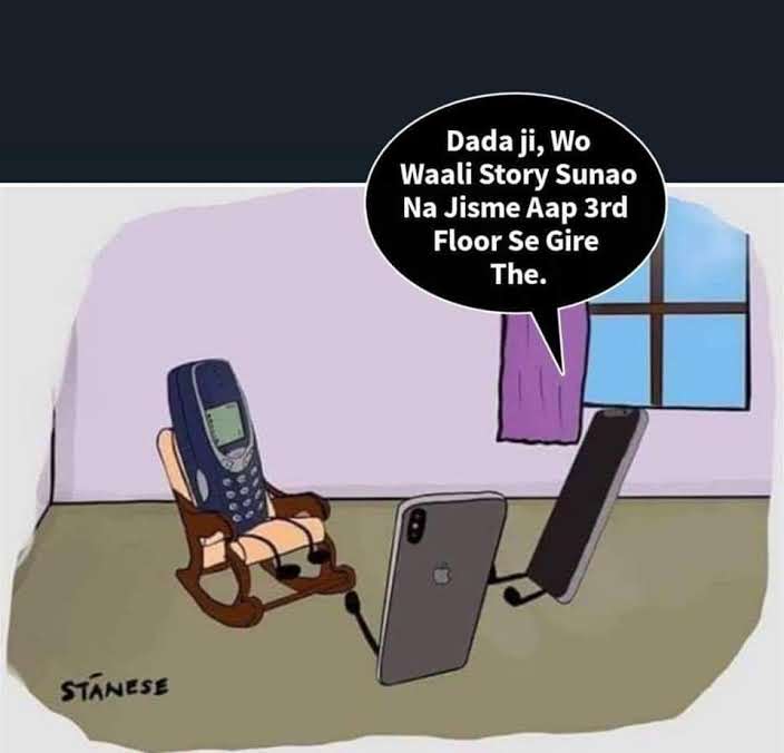ipskabra's tweet photo. #Nokia the best Storytelling #Dada ji 😅 https://t.co/yxGyMFV3Uu