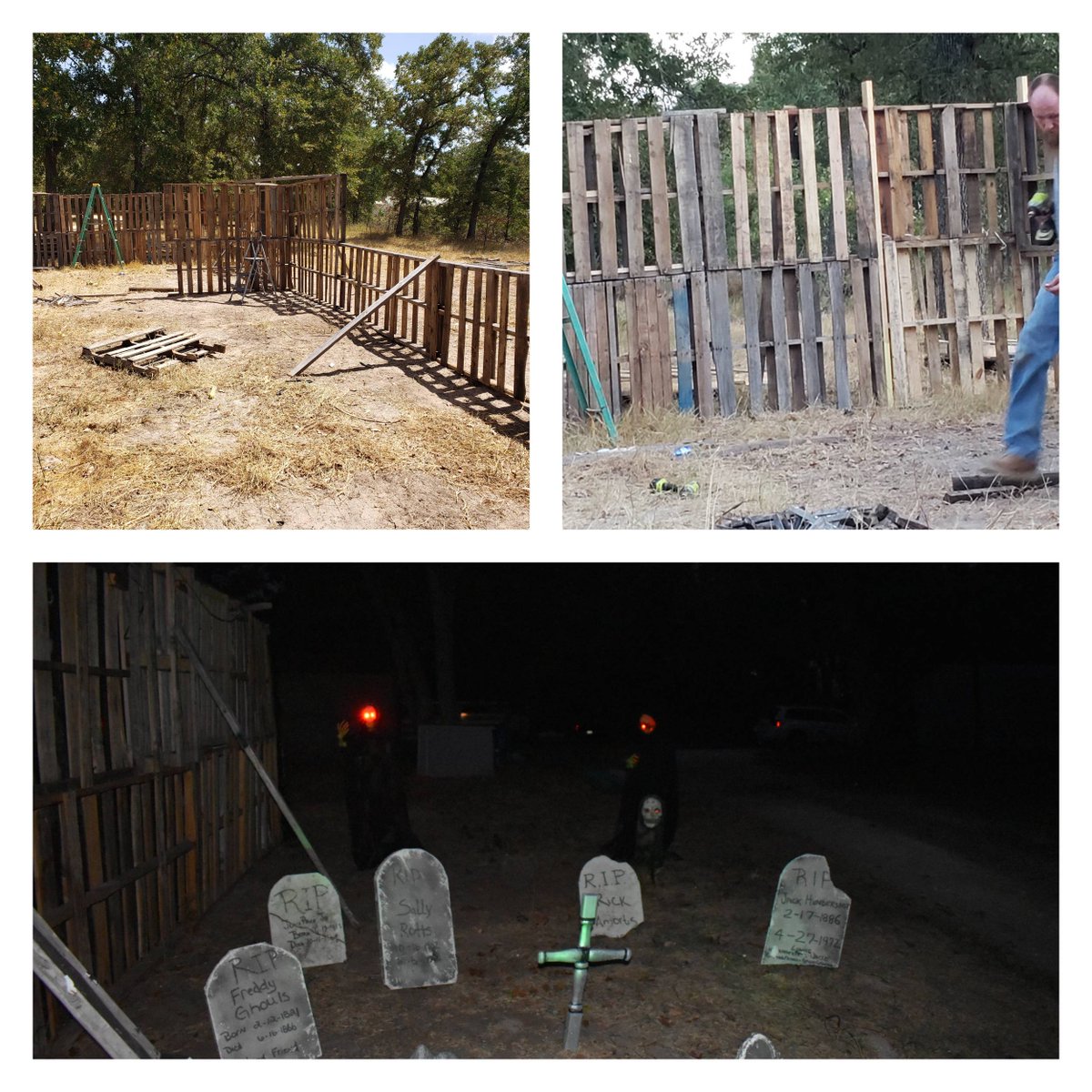 From beginning to end. 
#sundayscaries #haunt #yardhaunt #la vernia #haunted house