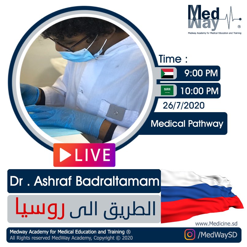 MedWaysd's tweet photo. متابعينا الأعزاء ✨ لكل المهتمين بالمنح و التخصص في #روسيا البث شغال حالياً علي انستقرام : https://t.co/GSLxl1aI5G https://t.co/HzX3tUYorC