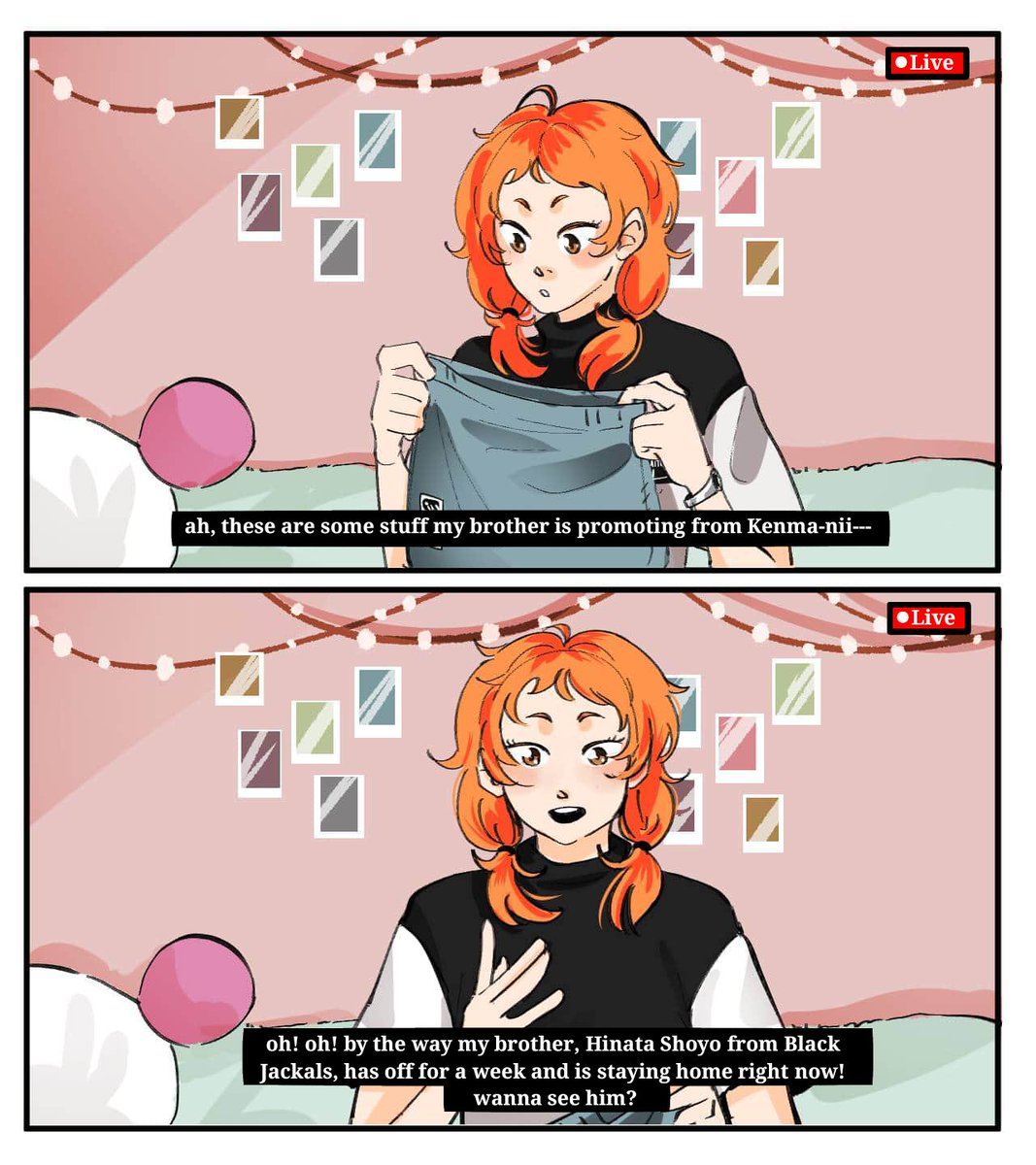 Hinata Natsu and the scandal to be.

(I just imagine Natsu accidentally causing a Kagehina scandal that will give Kuroo Tetsuro an eternal migrain.) 