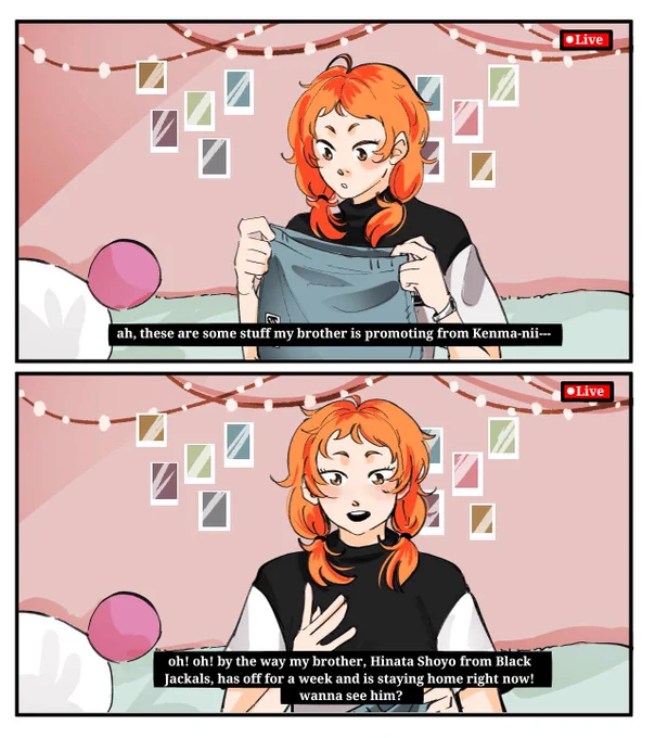 Hinata Natsu and the scandal to be.

(I just imagine Natsu accidentally causing a Kagehina scandal that will give Kuroo Tetsuro an eternal migrain.) 