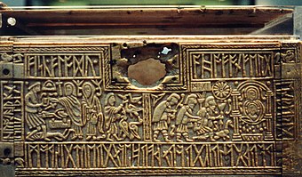 riyeff's tweet photo. i tell my students there are 2 stories i'll keep coming back to my whole life: the #mahabharata and the #volsung cycle.
started today with the #helgi poems, lays of regin & #fafnir, and lay of #volund from the elder #edda.
terrible but so much pathos!
#frankscasket #oldnorse https://t.co/7TzwnUDvPq