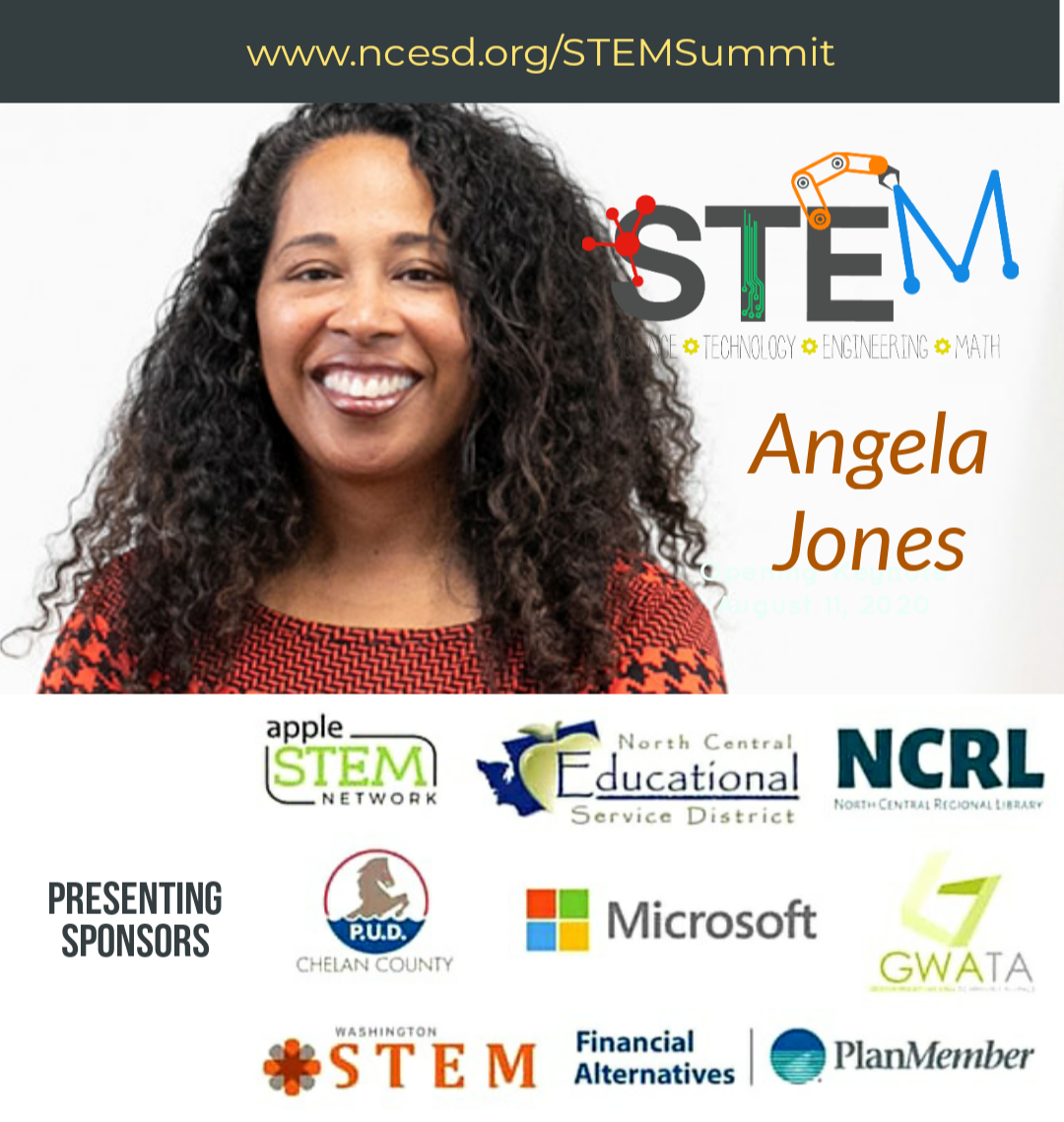 Washington STEM CEO, Angela Jones, seeks to provide WA students equity, through access and opportunities, for students in rural communities, students of color, women, and students living in poverty. Don't miss her keynote address at the NCESD STEM Summit! ow.ly/DHEO50AHoWt