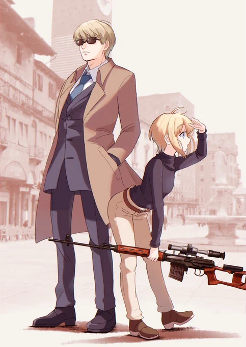 GUNSLINGER GIRL知ってる人少ないのかな…
設定重いけどすっっごい良い漫画なんですよ…泣けます?
「少女×銃」とか「少女×スーツの男性」とかツボな方は是非!イタリアが舞台でガンアクションも勿論ありますが、ヒューマンドラマがメインです。深くて考えさせられる作品です。
 #ガンスリンガーガール 