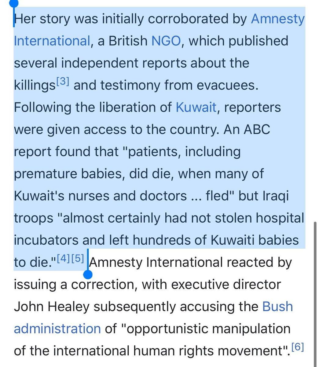 Then there's the victim testimony. It's very difficult to reject Victim Testimony, makes you feel like a Holocaust Denier or something, but some facts need to be laid out clearly: the USA *knows* this. They know how well "atrocity propaganda" works. https://en.wikipedia.org/wiki/Atrocity_propaganda