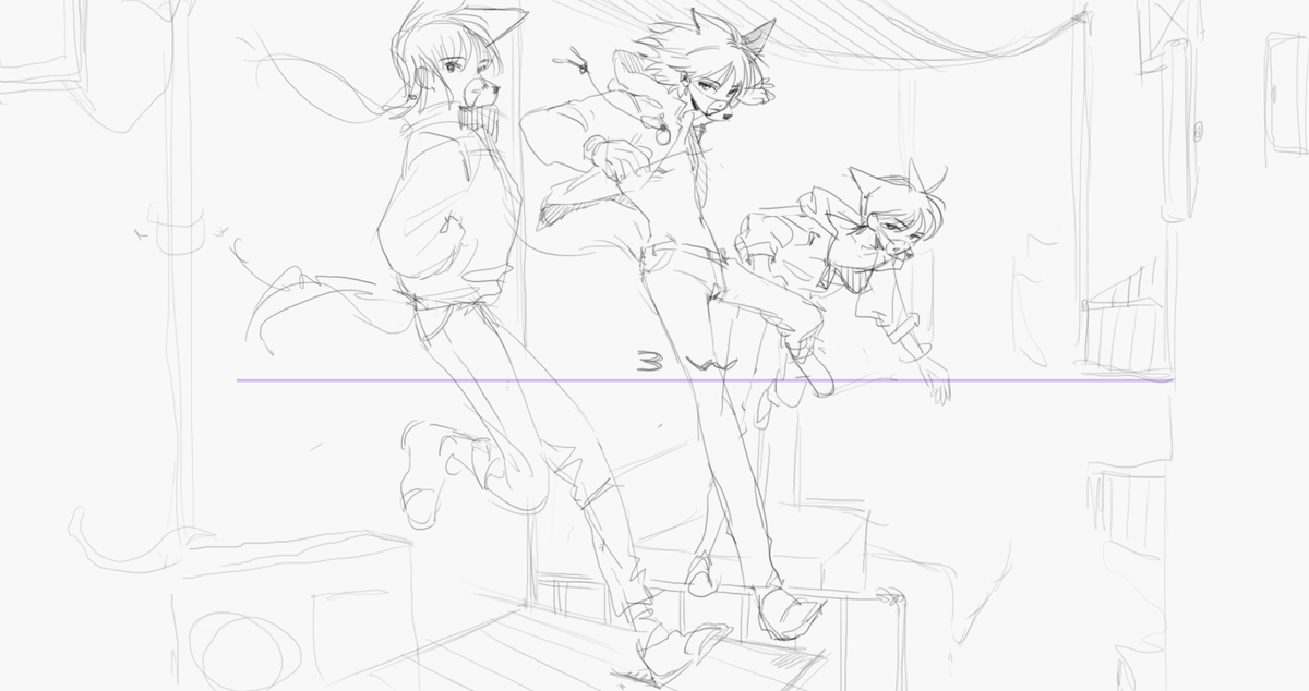 良さげそうな絵が描けそうだ…🐺 