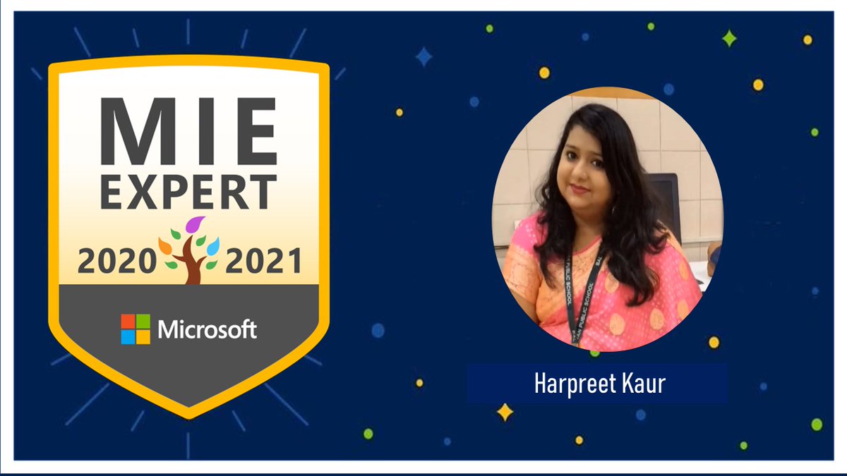 Harpreet_K_V's tweet photo. Feeling overwhelmed and excited to be selected as MIE Expert. Special thanks to Mr. Vividh Gupta Sir for providing  such a platform. Looking forward to learn and explore new things. #MicrosoftEDU #MIEE @vividh87 @BBPSMV @JuanaTech https://t.co/101TkdkTKz