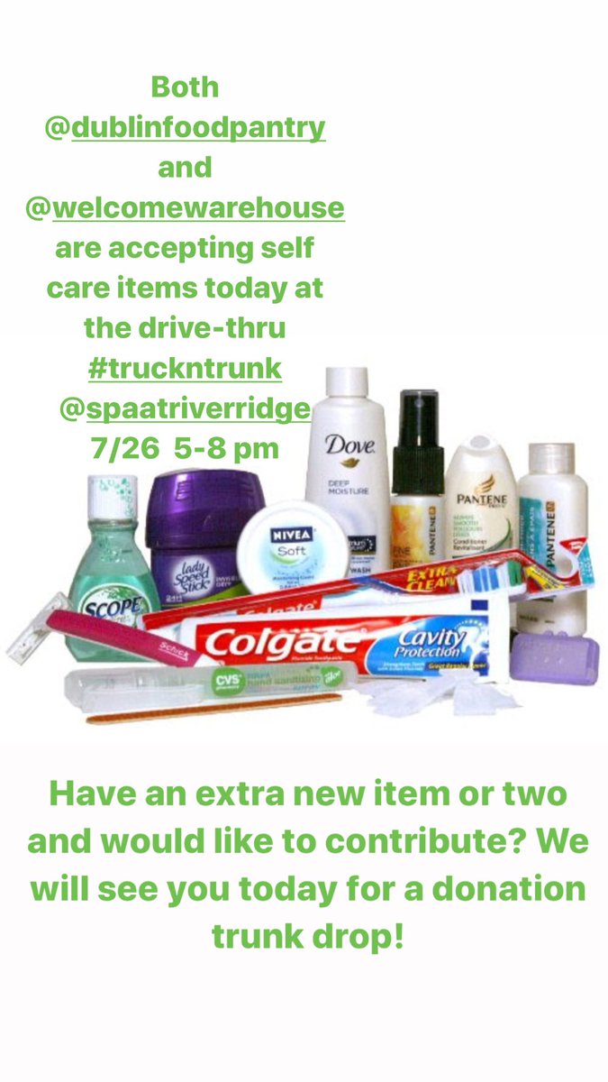 DebPapesh4's tweet photo. Dublin Truck-n-Trunk
#eatwelldogood
•4 Food Trucks 
•3 Dublin non-profits
•Drive thru donation drop/dinner pick-up😷 
•Online order/pay/text when food is ready via https://t.co/MeIuLomOnR 
•Pantry/self care/school supply items/$ 
@spaatriverridge 
🗓 Sunday 7/26
🕰 5-8 pm https://t.co/DtpHRg5XSe
