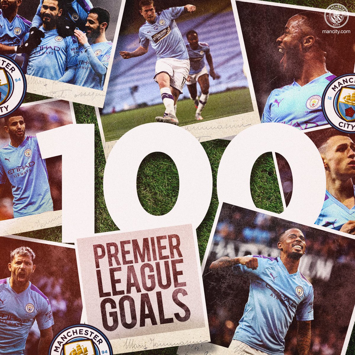 And with that goal we're centurions again!! 100 <a href="/premierleague/">Premier League</a> goals this season!! 🔥

🔵 #ManCity | mancity.com