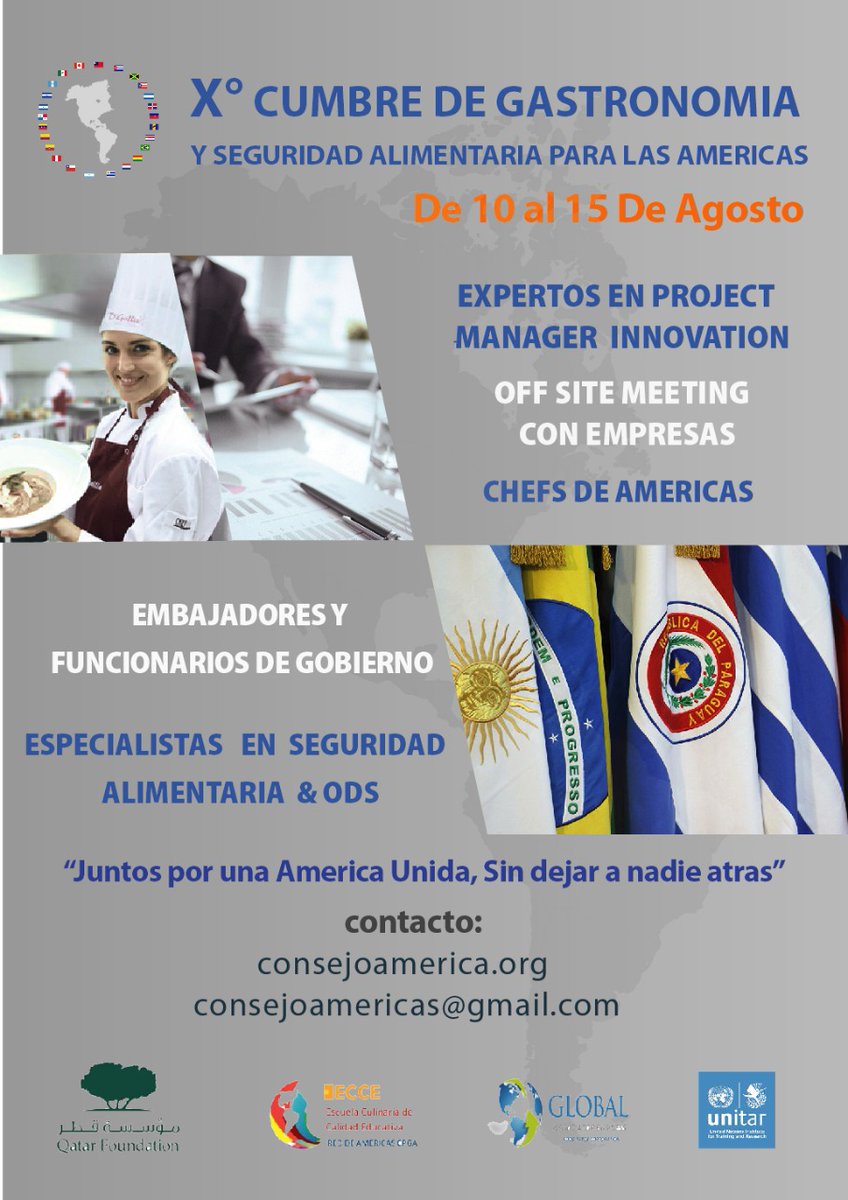 insidebituk's tweet photo. X Cumbre de #Gastronomia y Seguridad Alimentaria para las Américas. 
10 al 15 de agosto 
Inscripción gratuita. 
https://t.co/wQgnGfOUKt https://t.co/MUZo9eKid1