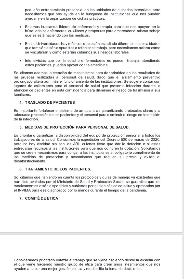 ucisantioquia's tweet photo. Acá algunas propuestas del Grupo de Intensivistas de Antioquia para enfrentar el crisis durante la pandemia. Carta enviada a la secretaria de salud @QuinteroCalle el 06/04/2020. https://t.co/OdYLnXgVKx