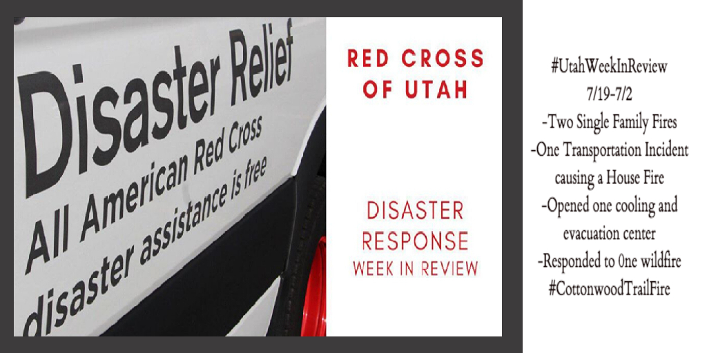 RedCrossUtah's tweet photo. #UtahWeekInReview
Thank you to our amazing volunteers who responded to Utah disasters this week. They provided, assistance, lodging and most importantly comfort and care to 28 adults/children. 8 dogs and one cat.
This would not be possible without the generosity of our donors. https://t.co/LIVrU03j1J