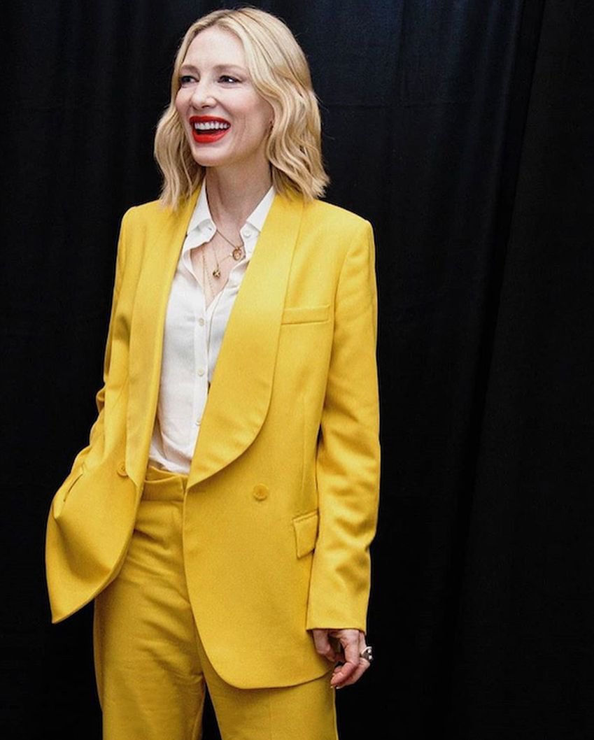 18. Cate Blanchett loves suits. She spent her first salary on an Armani suit which she still owns and wears.