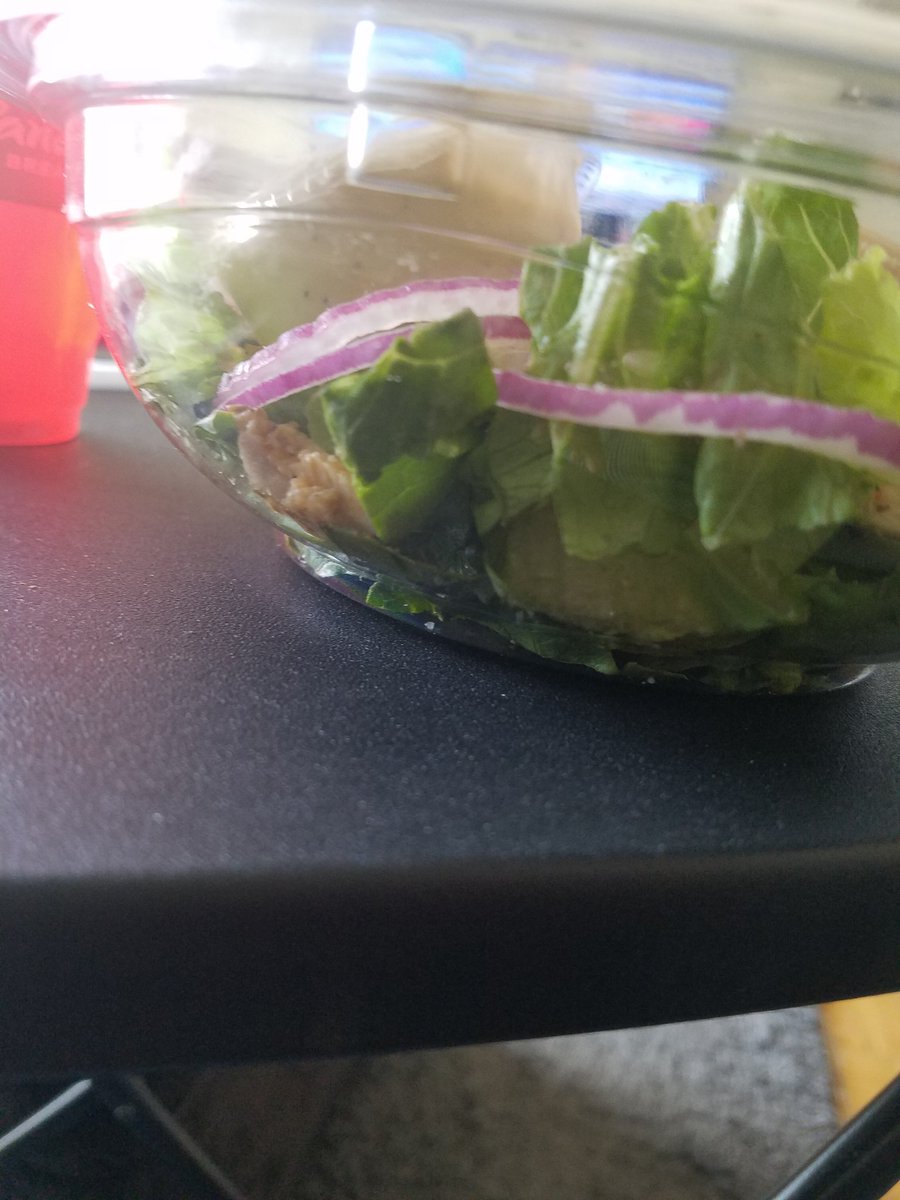 ladybugvibe's tweet photo. @panerabread when you order a whole chicken caesar curbside, get home, and realize you paid almost $9 for basically a half salad!  #pissed https://t.co/ngwruSmU68