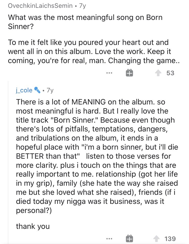 J. Cole talks Born Sinner! Including a heartwarming story from a fan, his favorite parts, and his production process