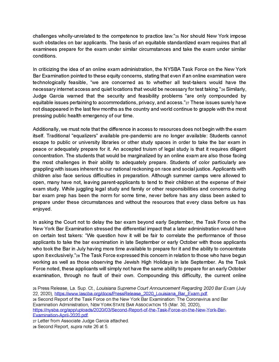 The second installment of the letter to  @NYSBA. I hope  @nysbapresident and the association will speak out soon & show their support for the next generation of legal talent. 2/2  #mybarstoryny