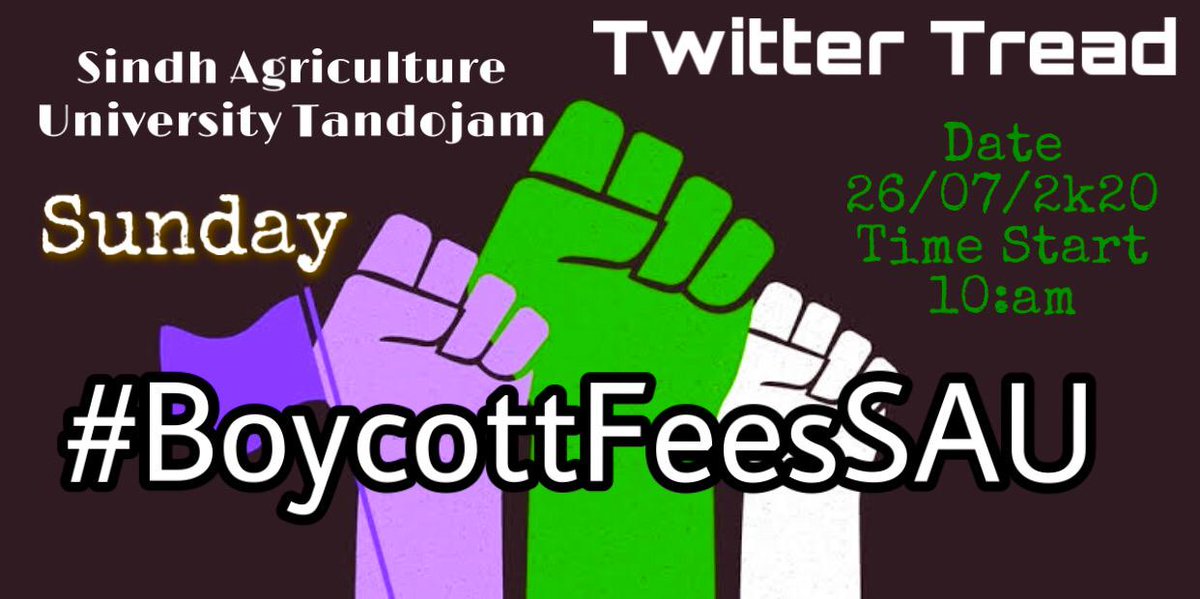 wafawaseem's tweet photo. This trend #BoycottFeesSAU may not necessarily boycott, cancel or reject the fees but it has made a historic, positive and  noticable victory - creating an effective pressure over the university administration for the consideration of the students' rights. (2/3)

#BoycottFeesSAU https://t.co/dpKCoRug05