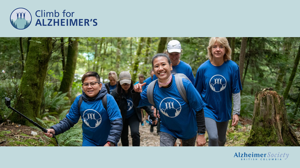 AlzheimerBC's tweet photo. Things look different in 2020 and so will the #climbforalzheimers. For the first time ever, anyone in B.C. can participate! Take part in our challenge to hike 70,000 km &amp; help ensure that no one living with dementia has to face that mountain on their own: https://t.co/xD5LEerWYw https://t.co/MkzNyPN1tm