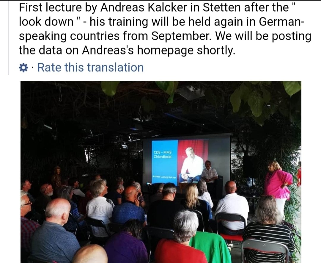 fionapettit71's tweet photo. Will hopefully publish disturbing report of #AndreasKalcker #BLEACHER talk in Switzerland soon.
I've also found his colleagues, daughter Melanie, ex Miriam who is director of #BLEACH companies #Dioxilife #MEBENEZER 
Most importantly found Kalckers present wife who is a quack too! https://t.co/zyGGG3aiQ0