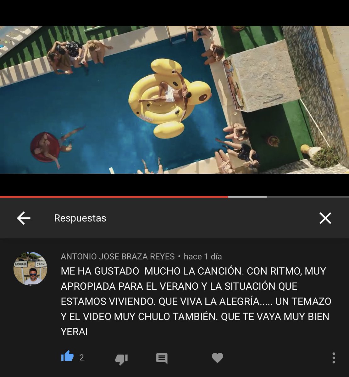 LosRebujitos's tweet photo. Enganchado a vuestros COMENTARIOS de la canción y del vídeo en #YouTube!
GRACIAS por el apoyo!
🎬 https://t.co/L0x8OT0of7 https://t.co/VtSNDl3HBK