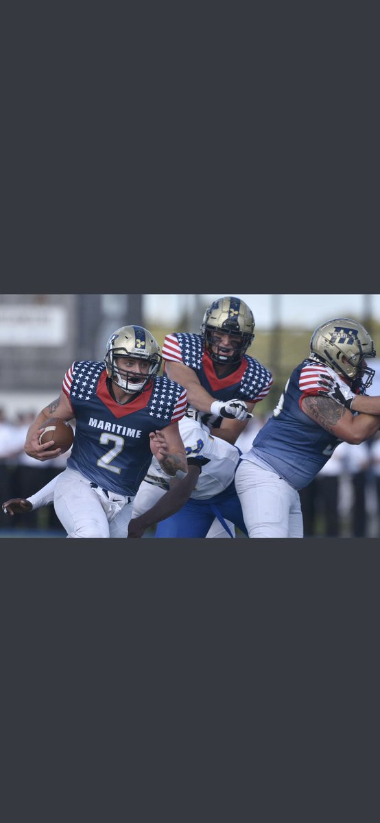 Ygrichee's tweet photo. Bless to receive an offer from Massachusetts Maritime Buccaneers 🟡🔵 @robferrazzani  @mmabuccaneers @Kwill3382 @larryblustein https://t.co/Hj8XgVqCkl