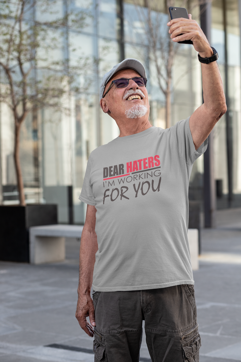 HatersLines's tweet photo. "Dear Haters I'm Working For You" Tee By @haterslines....Movement is on...Join &amp; Help Spread it...Store link in the bio
#Mindset  #love #motivation #inspiration #success #quotes #time #hope #energy  #money #freedom #Haters #streetstyle https://t.co/bLQjhegSmV