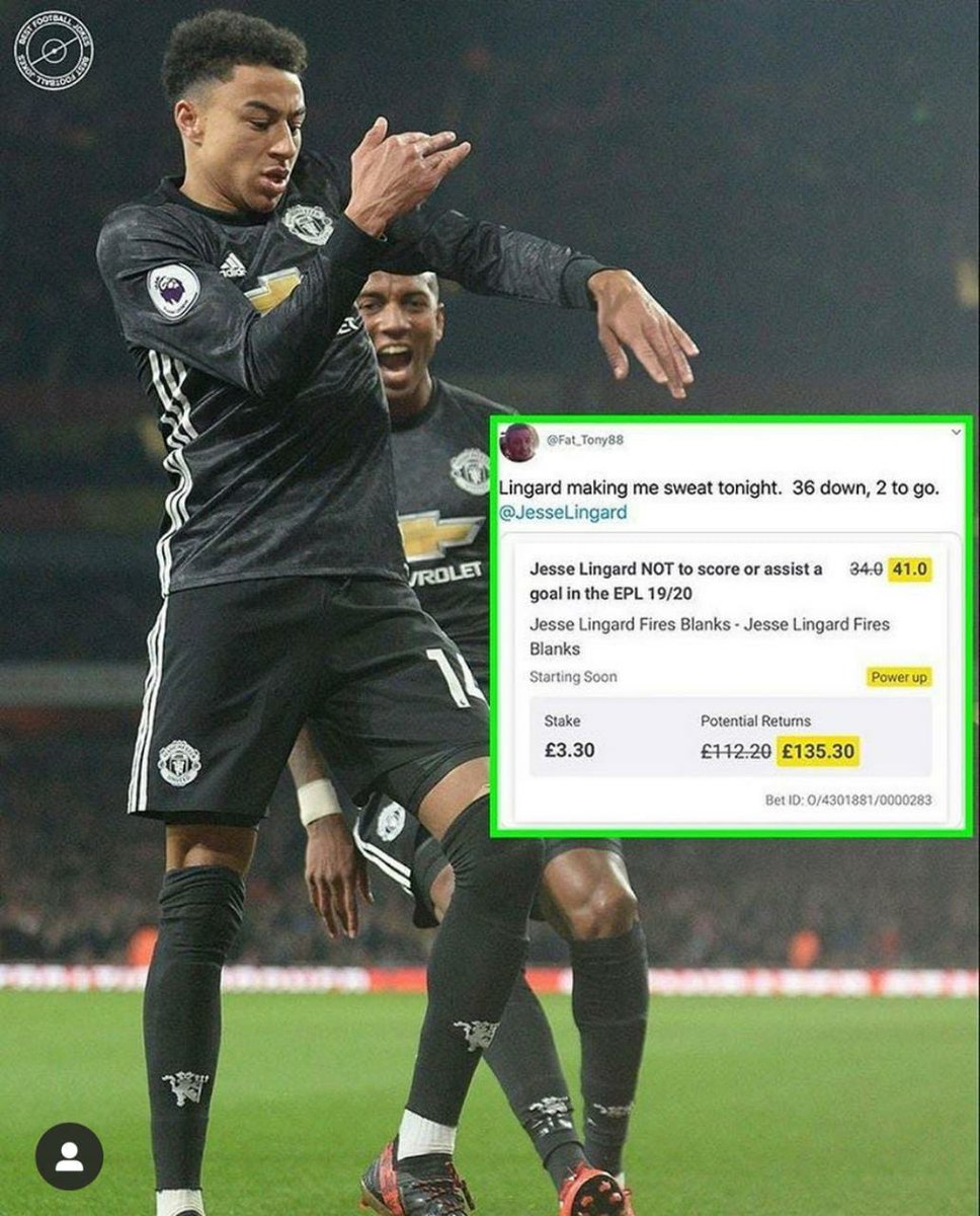 MUFCPatty's tweet photo. NEVER FUCKING DOUBT LORD LINGARD. 
90+8TH MIN GOAL ON THE FINAL MATCHDAY TO TEACH HIM A FUCKING LESSON. 
IT WAS ALL PLANNED https://t.co/Lhl6c2uMzd