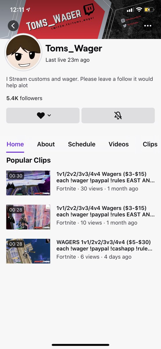 jackstre43's tweet photo. This wager streamer doesn’t pay up he scams people for money. https://t.co/quMwLk8ylq