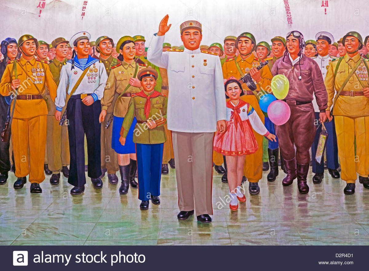 Another pairing in the series: The new Jon McNaughton painting on one side — and North Korean state “art” on the other side.