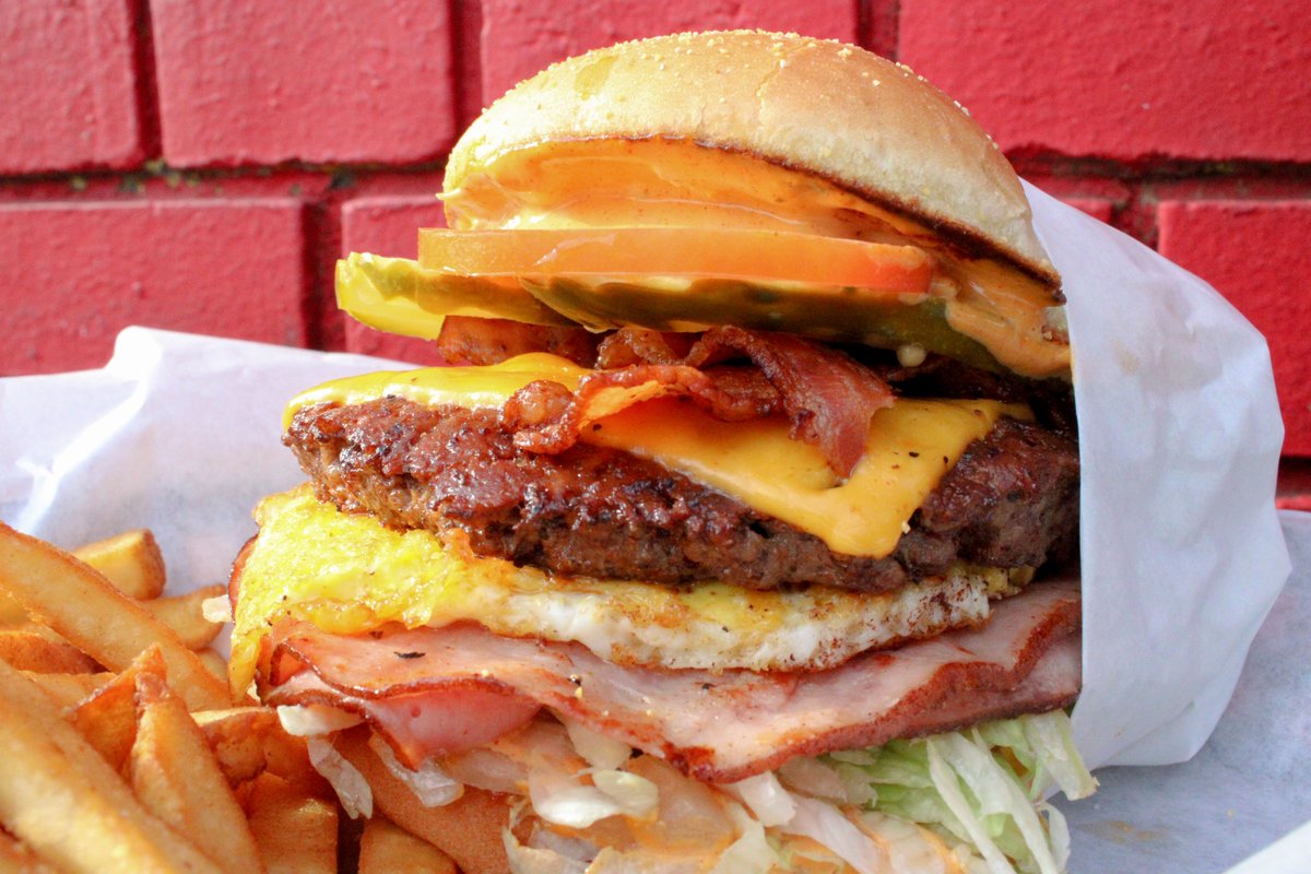 KillerBurger's tweet image. For those days when you just want breakfast again. #barnyardburger