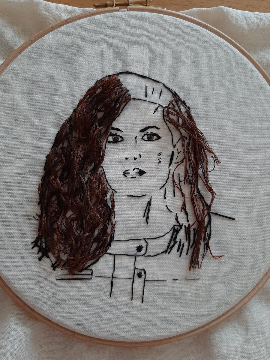 TinkonBrink's tweet photo. Sewing the #HairPorn...
#Absentia #AbsentiaSeason3 #StanaKatic #CaftProject #Embroidery #PortraitEmbroidery https://t.co/TwJPobKJj0