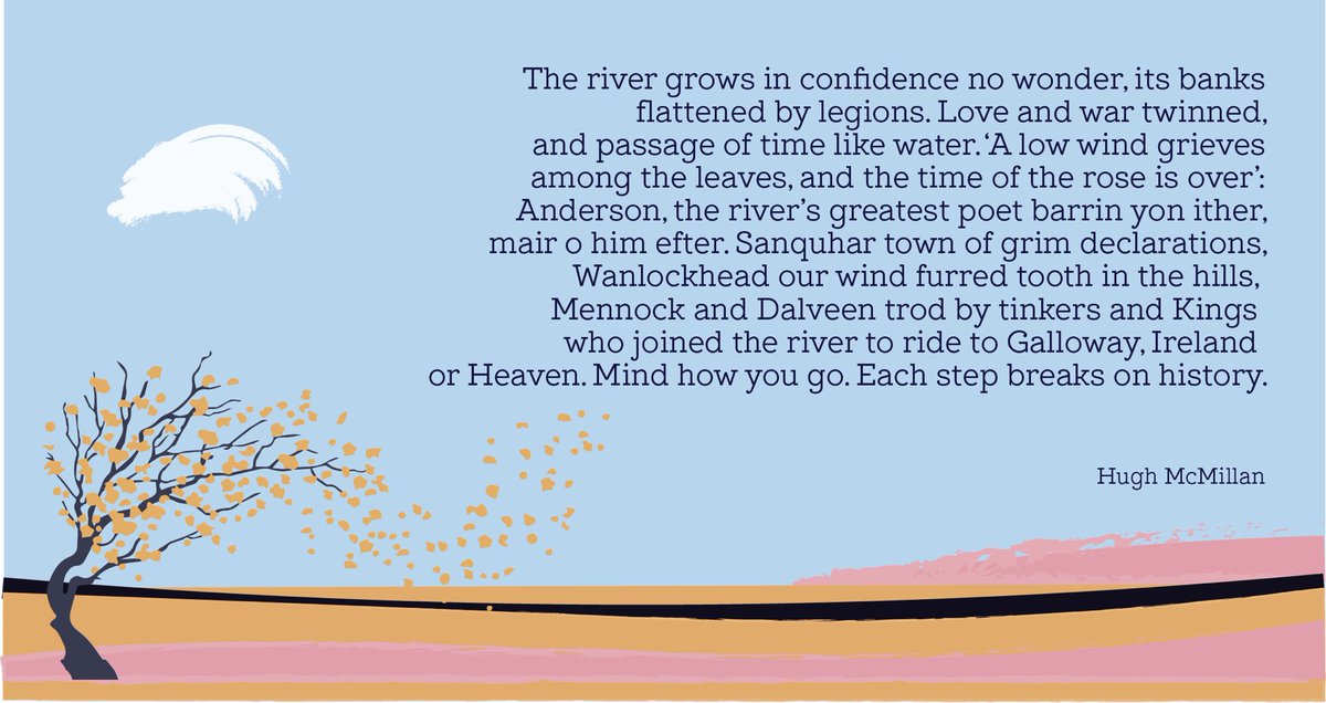 SaltyCoo's tweet photo. As we come to the end of another #SourcetoSea exploration, we’re sharing the next part of the Source to Sea poem written by local poet, Hugh McMillan. #Nithraid2020
@shugmcmillan https://t.co/kUFf3rmfyh