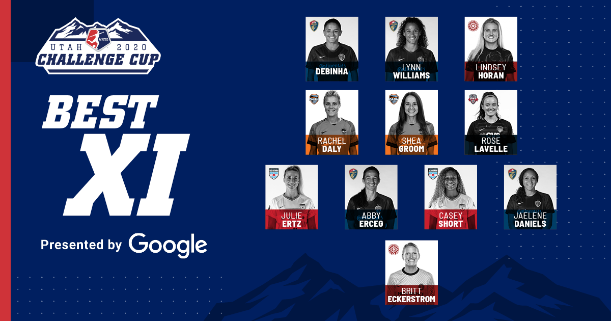 NWSL's tweet photo. The league's 🔝 talent has been on display all summer.

Introducing your #NWSLChallengeCup Best XI, Presented by @Google! https://t.co/BWgSviin7d