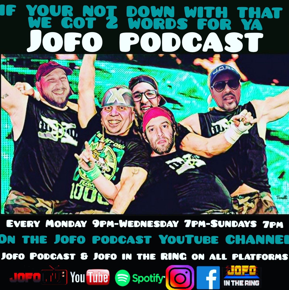 jofointhering's tweet photo. Thanks to Torelli pics on Instagram
-Jofo Podcast Monday's 9pm
-Jofo in The Ring Wednesday's 7pm
-Good Idea Bad Idea Sunday's 7pm
Link to our YouTube Channel
https://t.co/HIW5HmRZAf
Brand new Good Idea Bad Idea
7pm TONIGHT ❗
#jofopodcast
#jofointhering
#montrealpodcast https://t.co/4cuifS0CnH