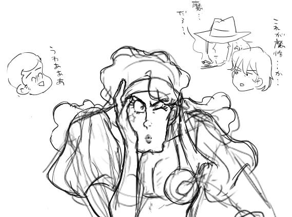 ワンドロに参加しようと描き始めたものの10分くらいで正気に返りやっぱり仕上げようかなと思って手を入れ始めたものの15分くらいで我に返りました

#二次創作
#FanArt 