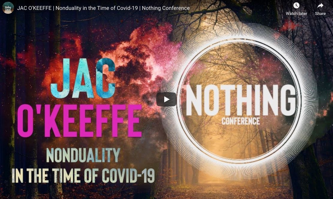 nothingcon_'s tweet photo. JAC O'KEEFFE | Nonduality in the Time of Covid-19 | Nothing Conference
#nonduality #advaita #enlightenment #nondualism #vedanta #nondual #oneness #adyashanti #ramanamaharshi #jacokeeffe #vedanta #zen #advaitavedanta @priorbeyond https://t.co/wt4Y6AtvLD