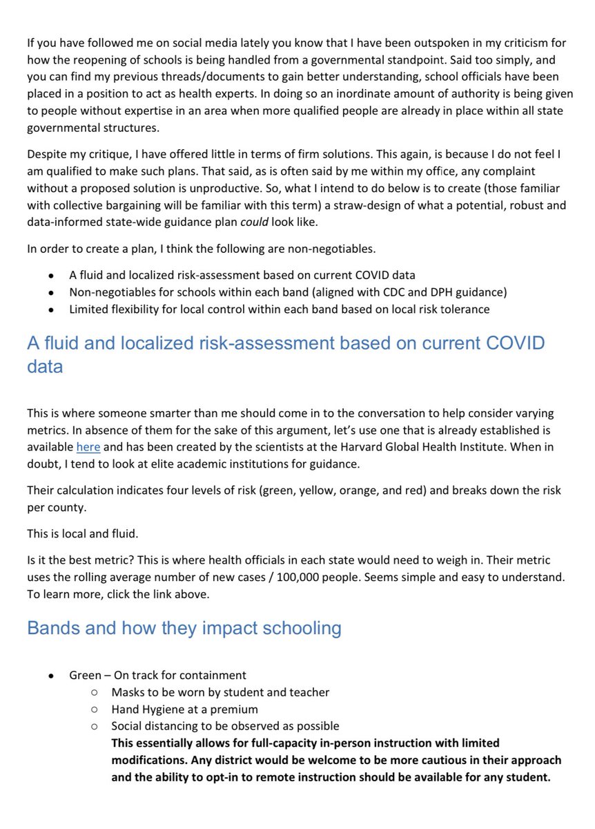 PJCaposey's tweet photo. I have been harsh in my criticism of reopening guidance for schools without offering much in way of a solution. So, here is my skeleton plan that COULD provide a more localized and data informed approach to reopening. 

Cannot wait to hear your thoughts. https://t.co/5i16duMnyQ https://t.co/7AVReGYn54