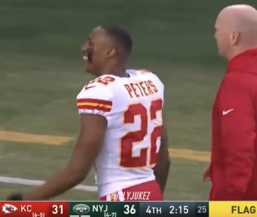 Remember when Marcus Peters CHUCKED the flag into the stands after a defensive holding 😂