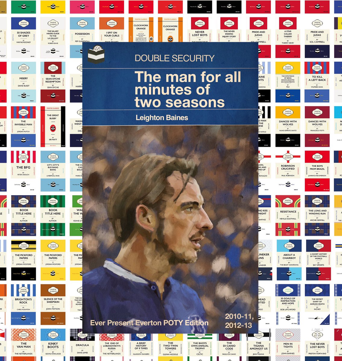 THE MAN FOR ALL MINUTES OF TWO SEASONS - A footie classic about a huge presence in the #Everton team. Leighton played in every minute of 2 different seasons and was twice crowned Everton’s POTY. #EFC #UTFT #legend #LeightonBaines