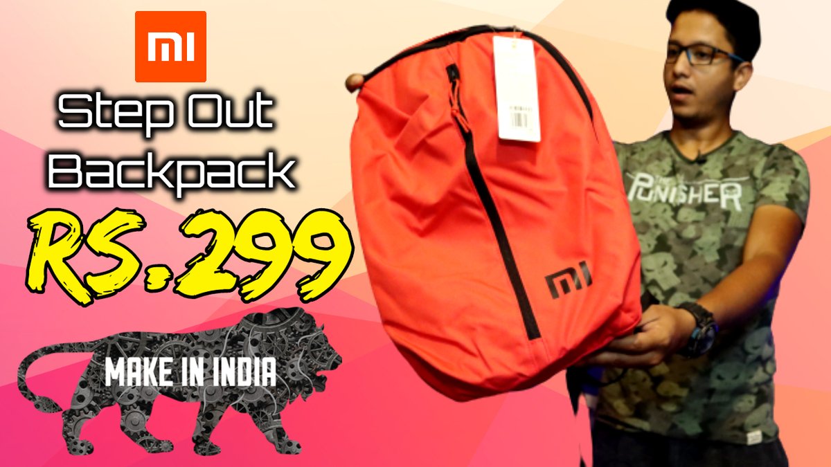 DataDock15's tweet photo. Cheapest Backpack Rs.299/- Only | Mi Step Out Backpack | HINDI | Data Dock - https://t.co/PaFP4QXrkS
#Xiaomi @XiaomiIndia #mistepoutbackpack https://t.co/mJXzRi5z5O
