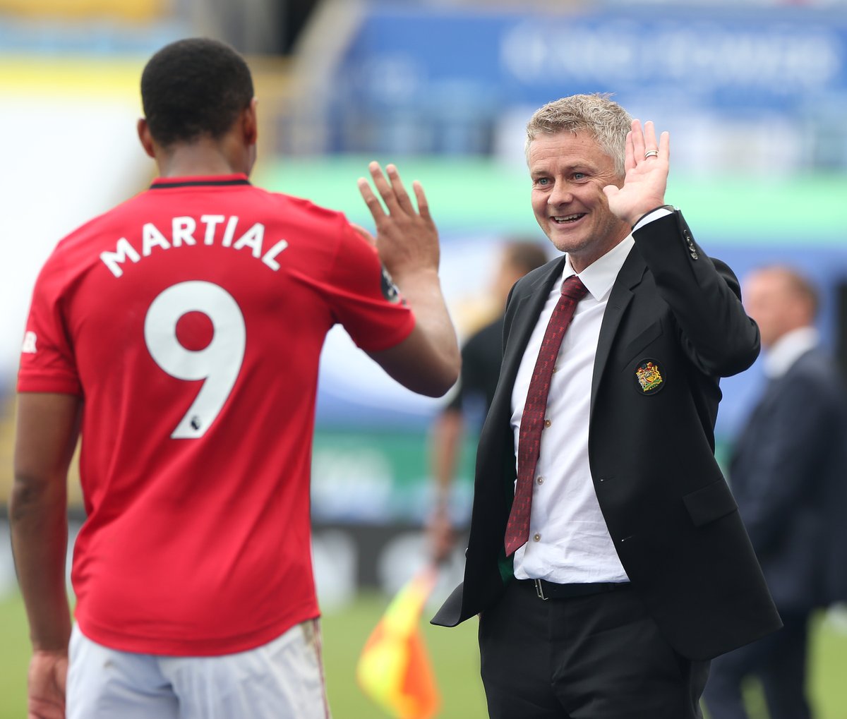 ManUtd's tweet photo. Ole's Reds are on the rise 📈

#MUFC #LEIMUN https://t.co/ncFQi0YrLo
