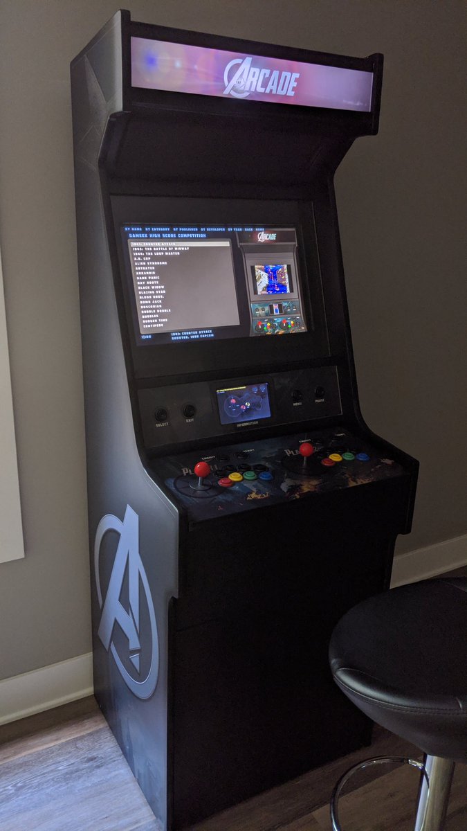 RxBrad's tweet photo. I finally have a properly finished basement, so it doesn't feel like I'm down in a hobo fight-dungeon every time I play arcade games. https://t.co/POTR4KVxSw