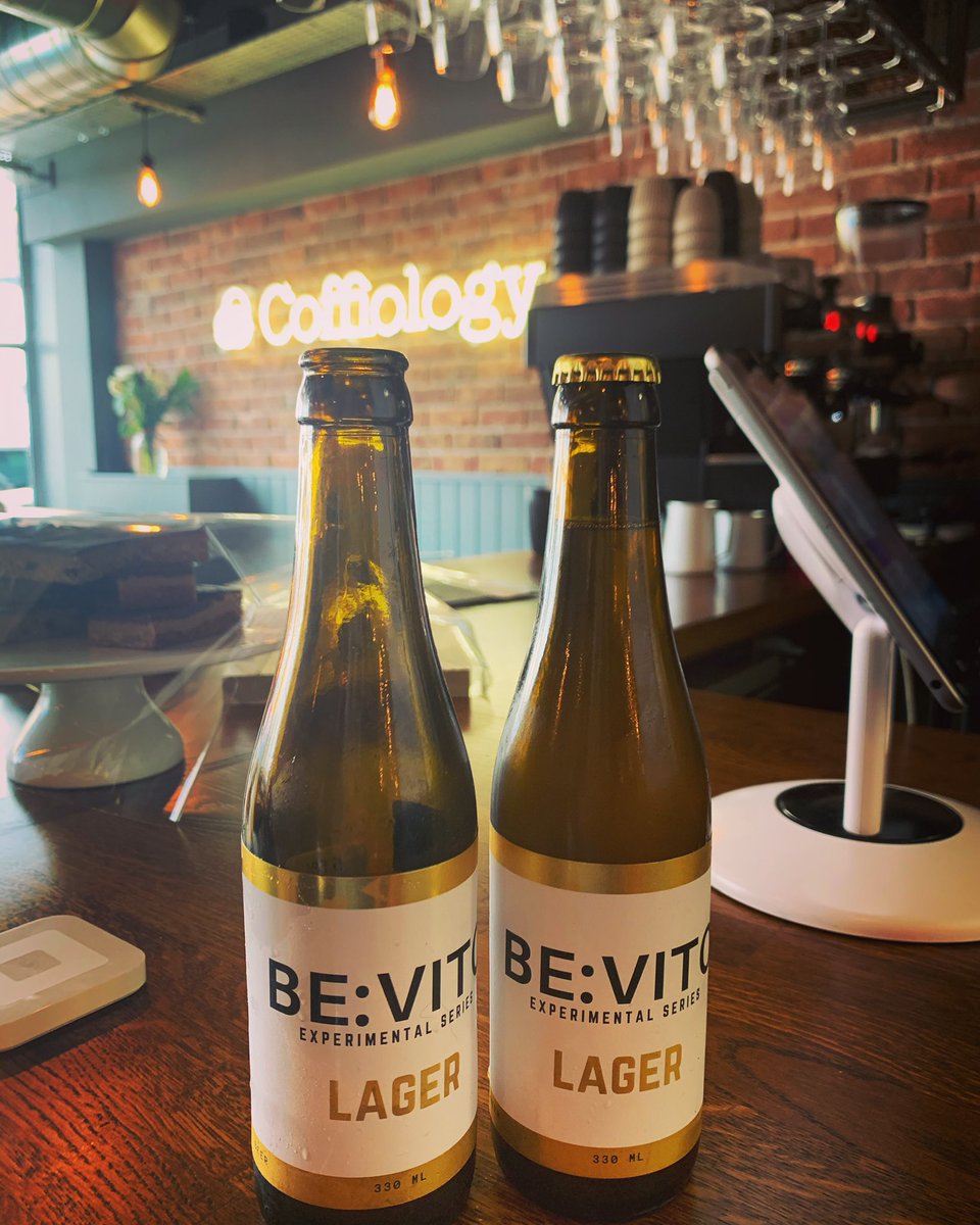 coffiology's tweet photo. Taste testing the amazing locally brewed @bevito_brewing lager today. Smooth taste just like our coffee. A perfect partnership! #experimentalseries #shoplocal #caerleon #wales #coffee #brew #lager https://t.co/Q5NG6bxaT5