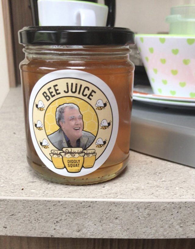 eventsimarquees's tweet photo. Looking forward to some of @JeremyClarkson bee 🐝 juice tomorrow on toast. (Def not a sentence I thought I would write on Twitter ever!!) https://t.co/1TingaUfTH