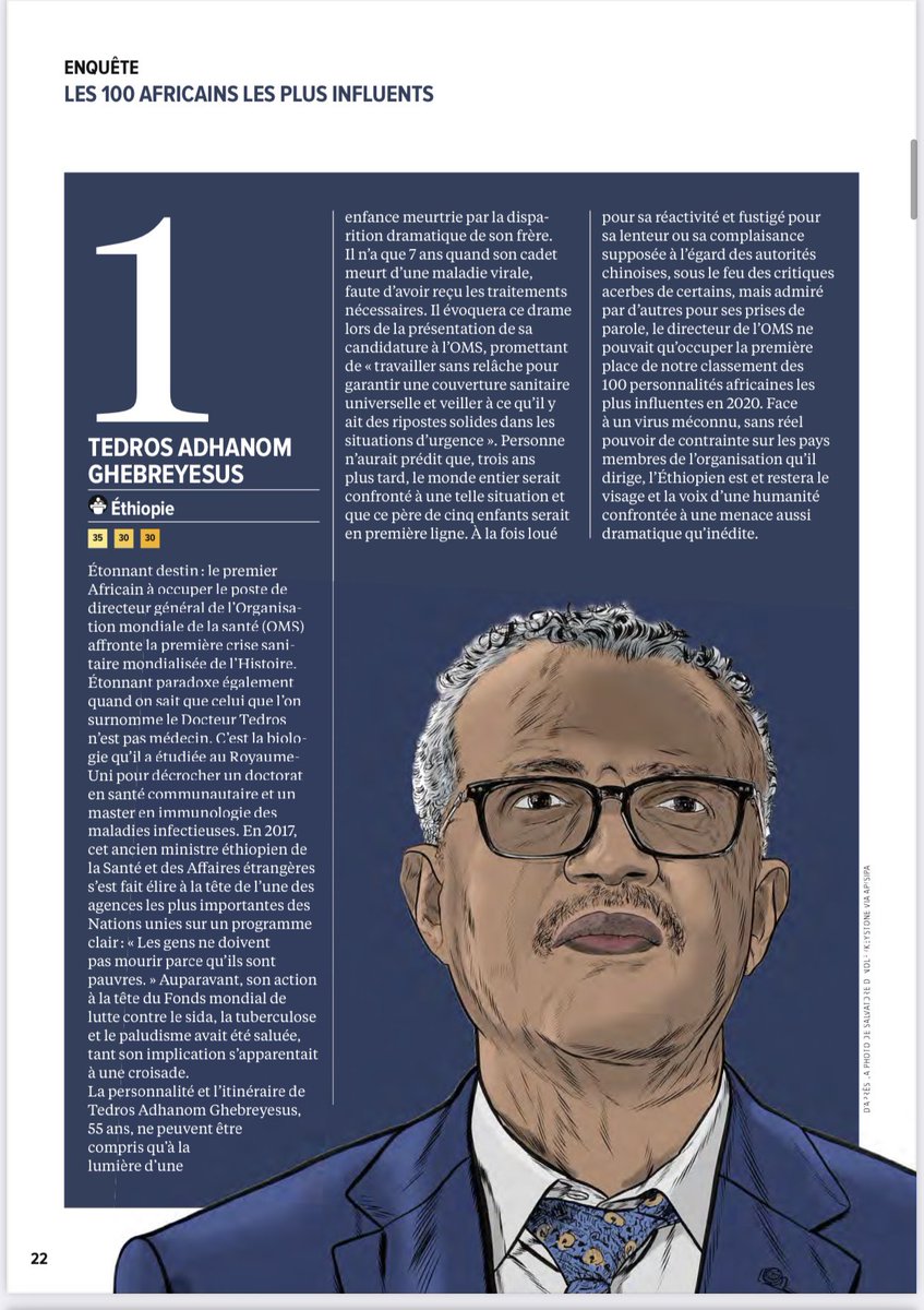 emmanuel_tag's tweet photo. Very proud of my dad @DrTedros for being recognized as one of the most influential Africans in the world. Your relentless hard work towards a better world is nothing short of inspiring. https://t.co/KzaxBZ8LmL