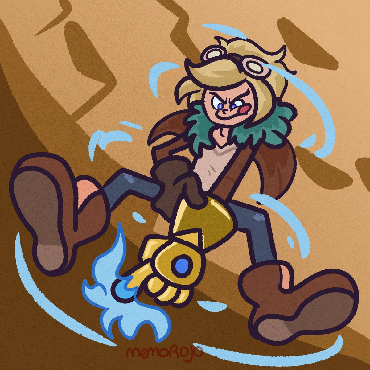MemoRojoRamirez's tweet photo. Ezreal zappy kid #leagueoflegends #lolfanart #legendsofruneterra #leagueoflegendsfanart #toonversion #toon #cartoon #piltover #ezreal #ezreallol #ezrealfanart https://t.co/3AVDPOQnqB