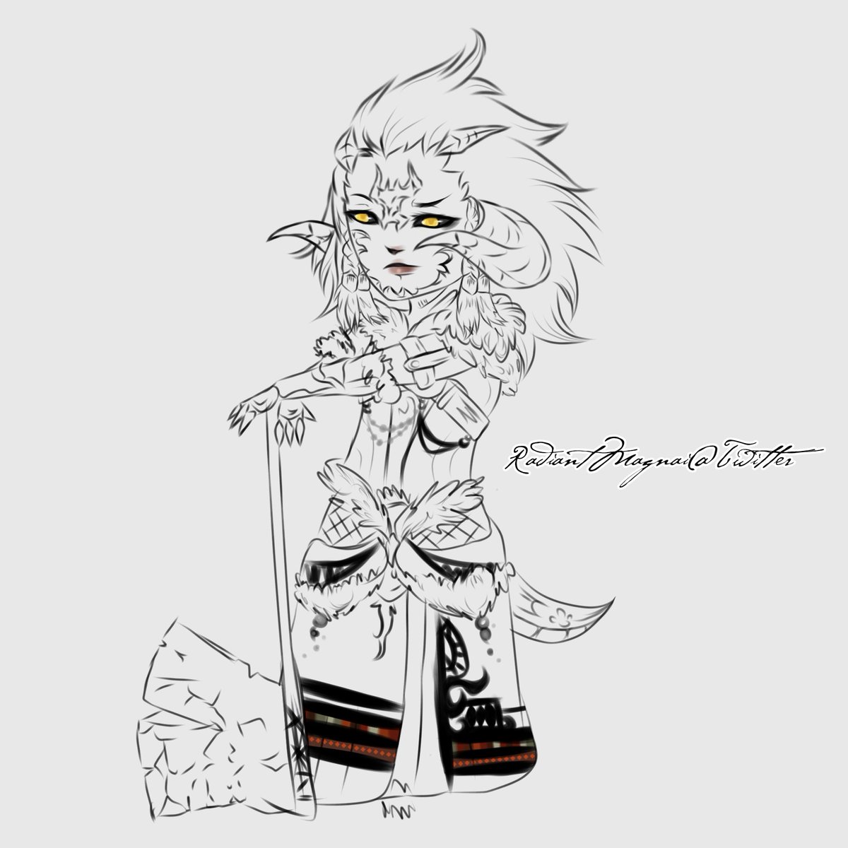 RadiantMagnai's tweet photo. Magnai cheeb~

I'm still trying to decide on whether or not I want to finish this. PS: drawing Auri horns is torture, 10/10 highly recommend

#FFXIV #Magnai #warmupsketch #chibi https://t.co/1D40zKBj02