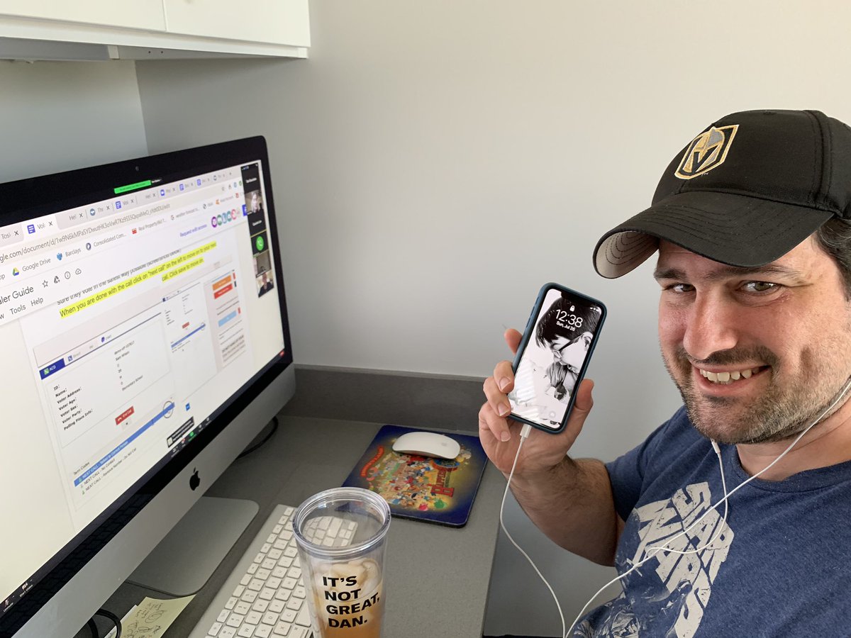 danbraunstein's tweet photo. 100 days until Election Day and I'm calling voters in Wisconsin to make sure they request their Absentee Ballot! What are YOU doing to get out the vote? #100DaysToGo #WisconsinDems #VoteSaveAmerica #AdoptAState @WisDems #101DaysToVictory @votesaveamerica https://t.co/2hGiqhGHuO