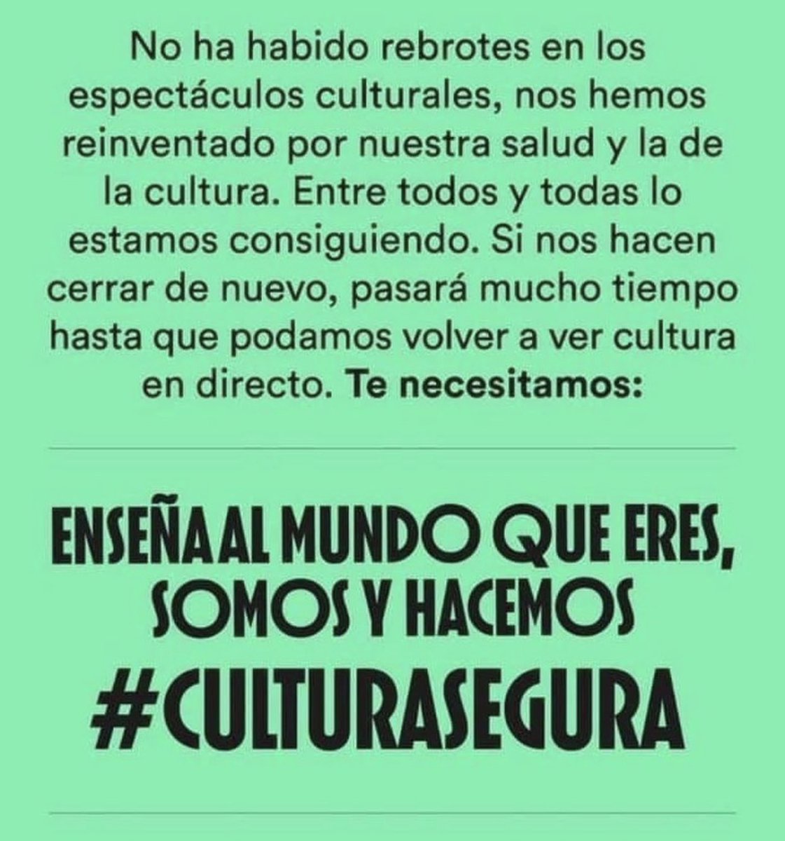 Enseña al mundo que eres,somos y hacemos #CulturaSegura